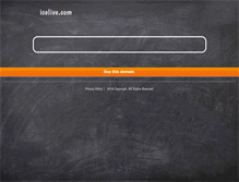 Tablet Screenshot of icelive.com